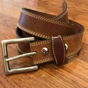 Wrangler Brown Leather Belt